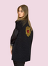 Versailles - Gilet modello strutturato Jap in jaquard nero