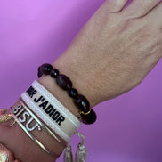 Bracciale Bisette - Topazio fume’ elasticizzato barilotti