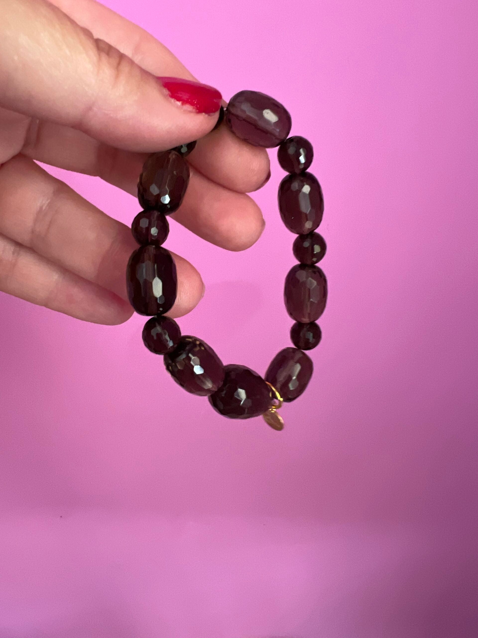 Bracciale Bisette - Topazio fume’ elasticizzato barilotti