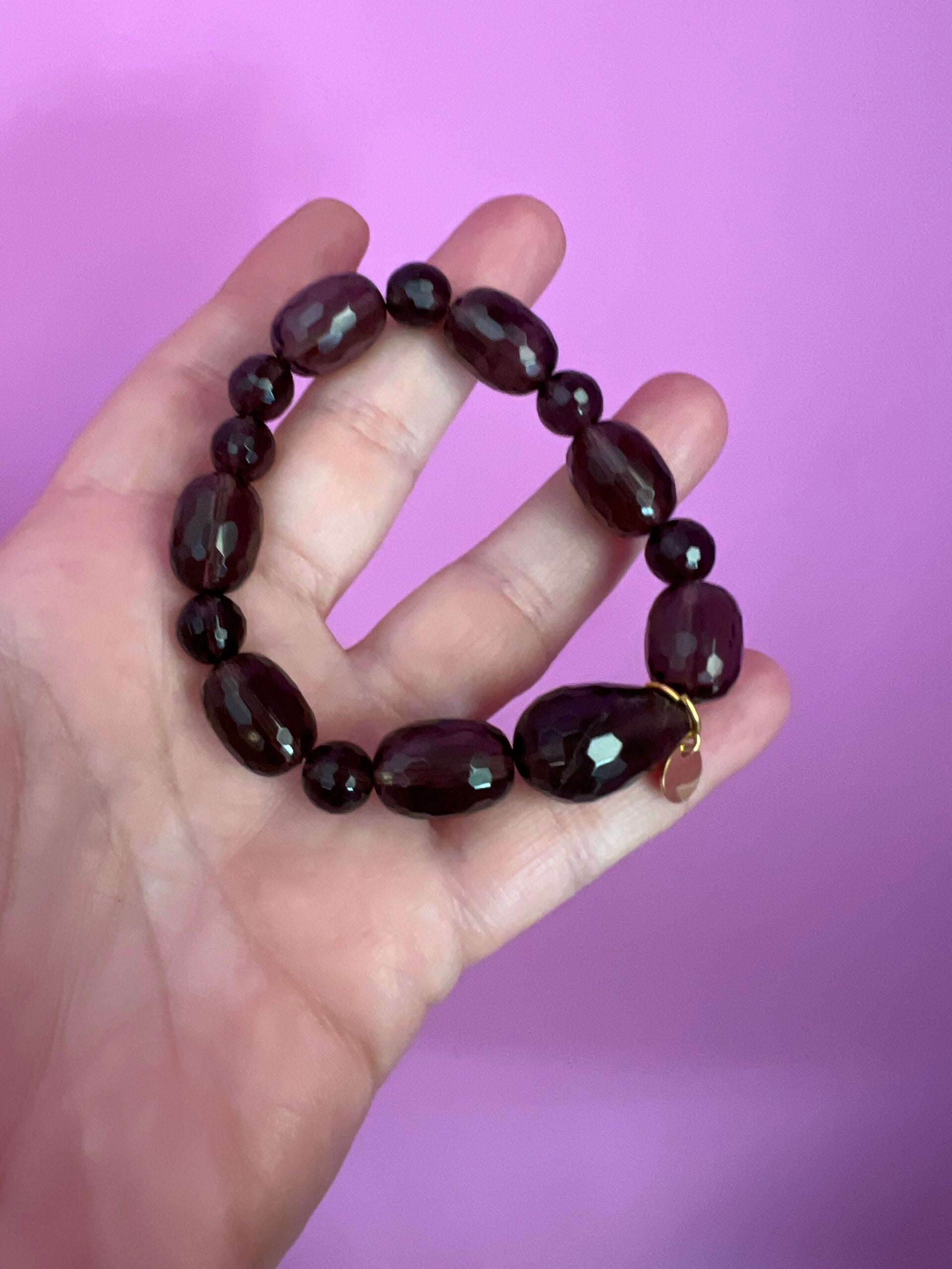 Bracciale Bisette - Topazio fume’ elasticizzato barilotti