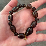 Bracciale Bisette - Topazio fume’ elasticizzato barilotti