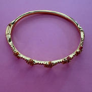 Bracciale Bangle Stelle – Placcato Oro Giallo e Pavé di Zirconi