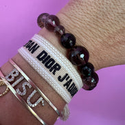 Bracciale Bisette - Topazio fume’ elasticizzato sfere