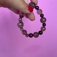 Bracciale Bisette - Topazio fume’ elasticizzato sfere