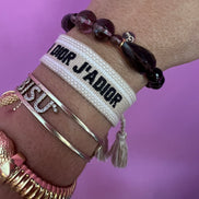 Bracciale Bisette - Topazio fume’ elasticizzato