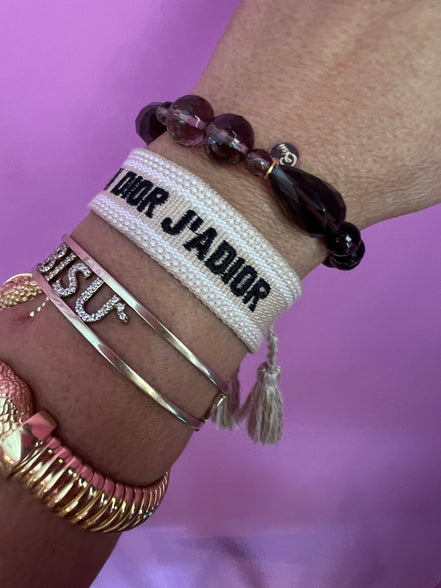 Bracciale Bisette - Topazio fume’ elasticizzato