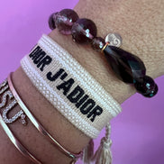 Bracciale Bisette - Topazio fume’ elasticizzato