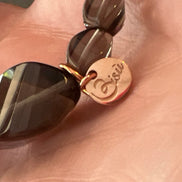 Bracciale Bisette - Topazio fume’ elasticizzato
