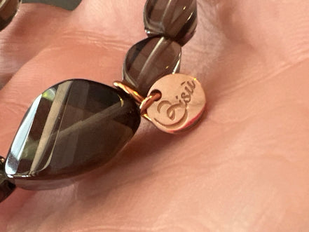 Bracciale Bisette - Topazio fume’ elasticizzato