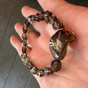 Bracciale Bisette - Topazio fume’ elasticizzato