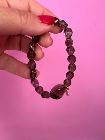Bracciale Bisette - Topazio fume’ elasticizzato
