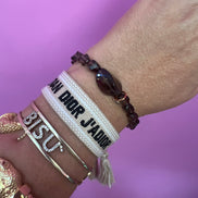 Bracciale Bisette - Topazio fume’ elasticizzato