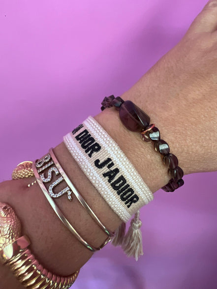 Bracciale Bisette - Topazio fume’ elasticizzato