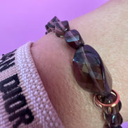 Bracciale Bisette - Topazio fume’ elasticizzato
