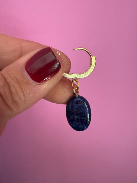 Orecchini  Collezione JAIPUR- lapislazzuli con topazio incastonato