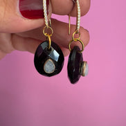 Orecchini  Collezione JAIPUR- onice e labradorite incastonata