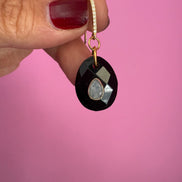 Orecchini  Collezione JAIPUR- onice e labradorite incastonata