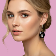 Orecchini  Collezione JAIPUR- onice e labradorite incastonata
