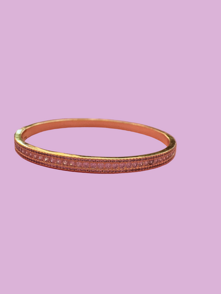 Bracciale Bangle Filo di Luce – Placcato Oro Giallo e Pavé di Zirconi