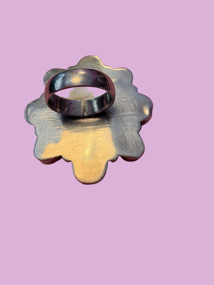 ETNICA - Anello in argento 925 con turchese e corallo