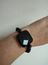 Bracciale Bisette - Onice sfere con quadrato grande