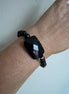 Bracciale Bisette - Onice sfere con rettangolo