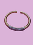 Bracciale ROUND Tubogas argento 925 con zirconi