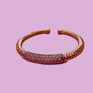 Bracciale ROUND Tubogas argento 925 con zirconi