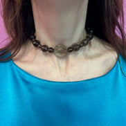 INCANTEVOLE -  Chocker flessibile topazio fumé