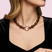 INCANTEVOLE -  Chocker flessibile topazio fumé