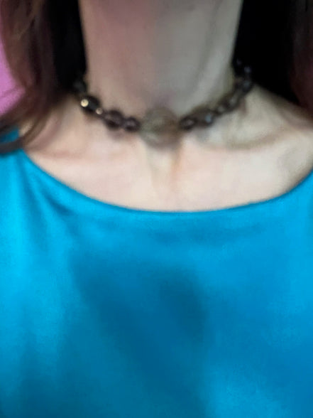 INCANTEVOLE -  Chocker flessibile topazio fumé