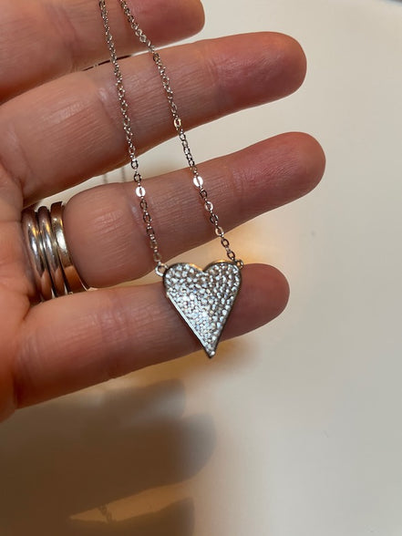 Collier Amour argento 925 con zirconi