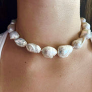 Chocker perle coltivate barocche grandi