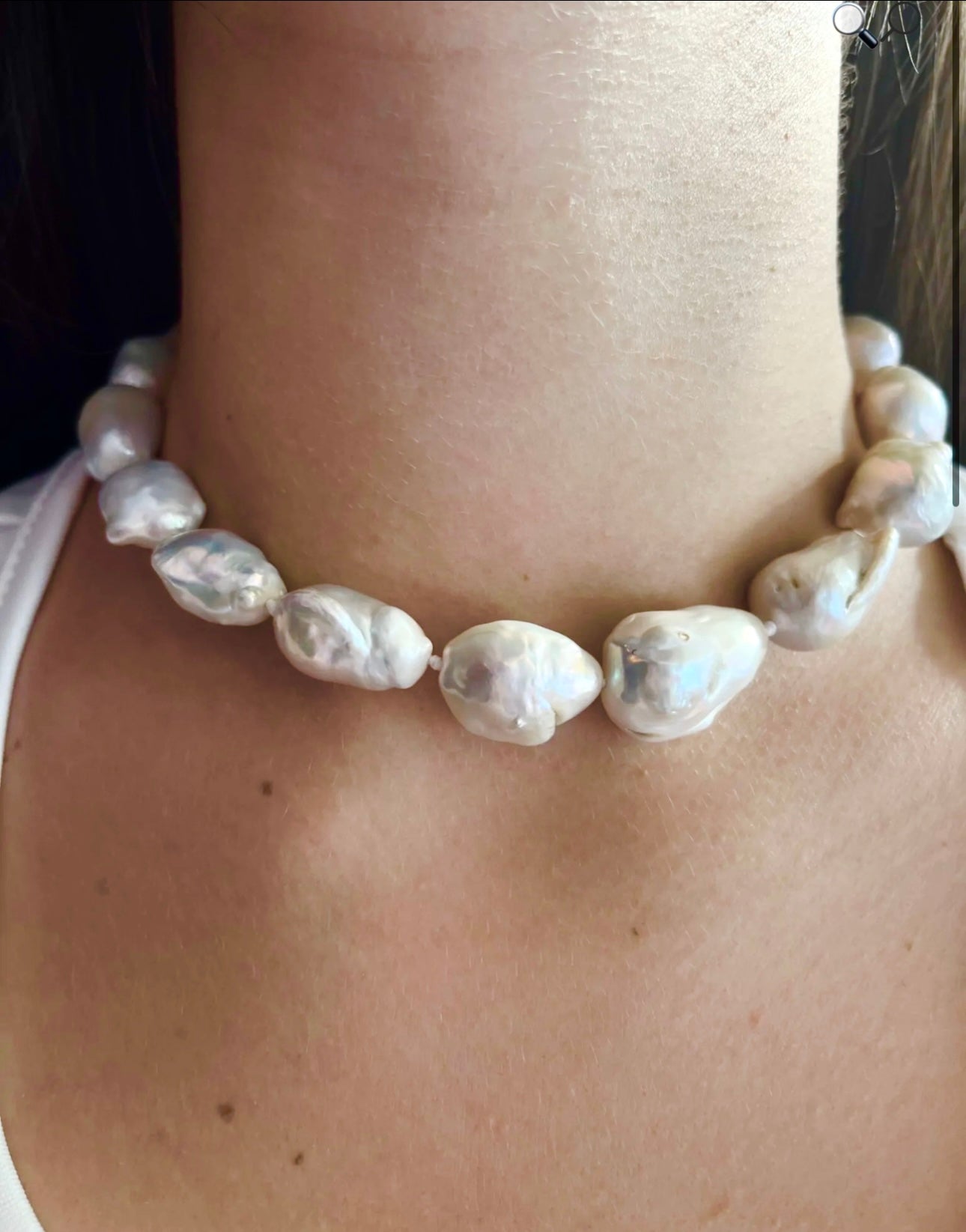 Chocker perle coltivate barocche grandi