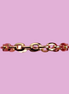 Bangle CATENA -  Bracciale rigido argento 925 oro giallo