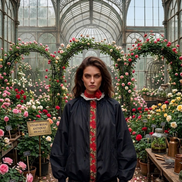 Rose Bomber  : bomber a palloncino con passamaneria Couture