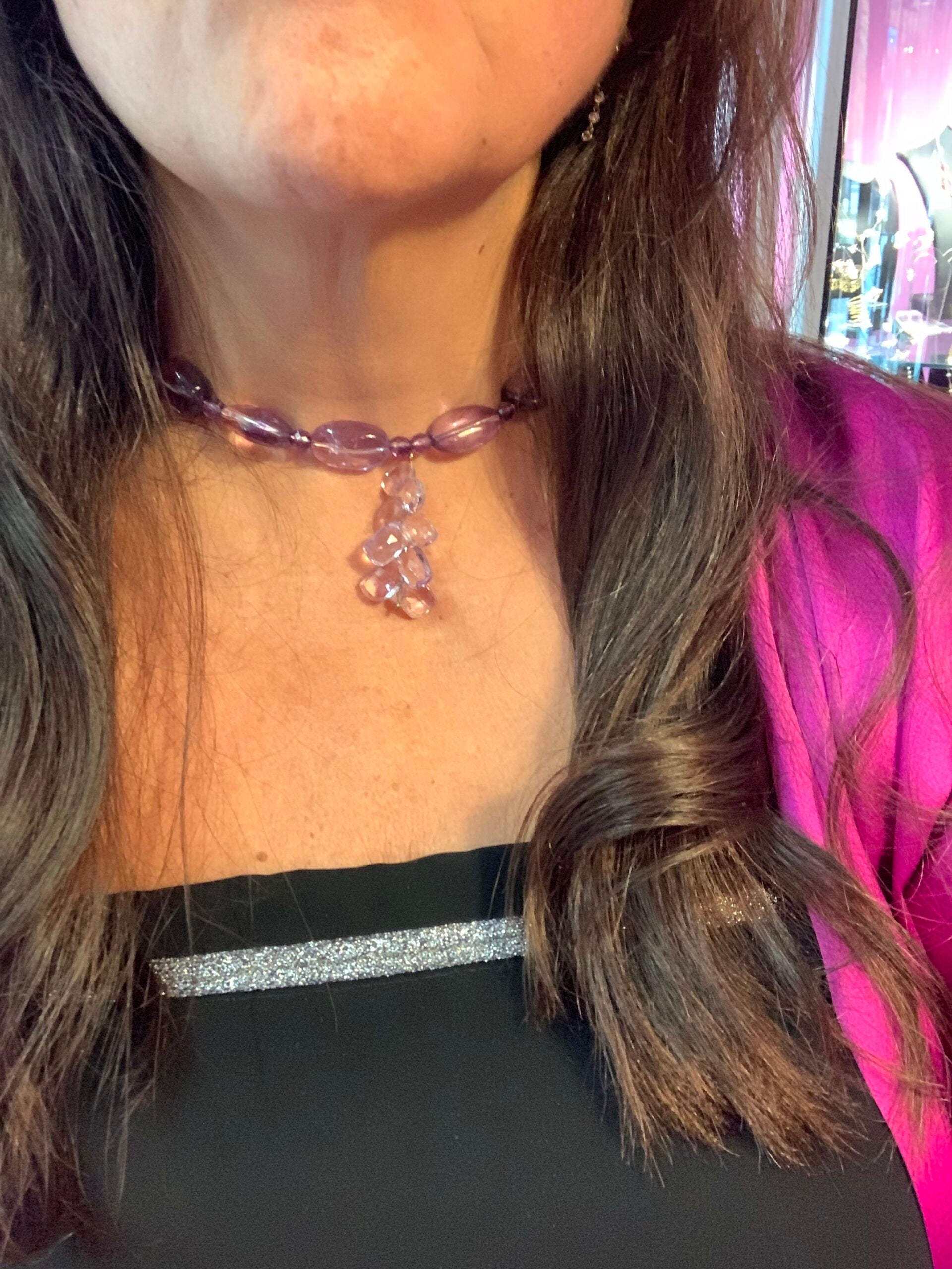 INCANTEVOLE -  Chocker flessibile ametista