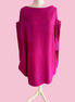 Poetica - Abito a palloncino in crepe fucsia cerimonia con maniche nastro