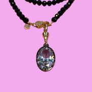 Collana LUCE - ONICE  mm 6 - chiusura gioiello - cm 60 - charms Luce