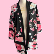 flower Kimono  - giacchina Kimono nera