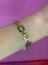 Bracciale AMORE argento 925 oro giallo con perle barocche