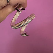 Bracciale TUBOGAS triplo argento 925 placcatura naturale