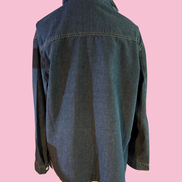 Camicia denim- Chanellina camicia 100% cotone con passamaneria Couture