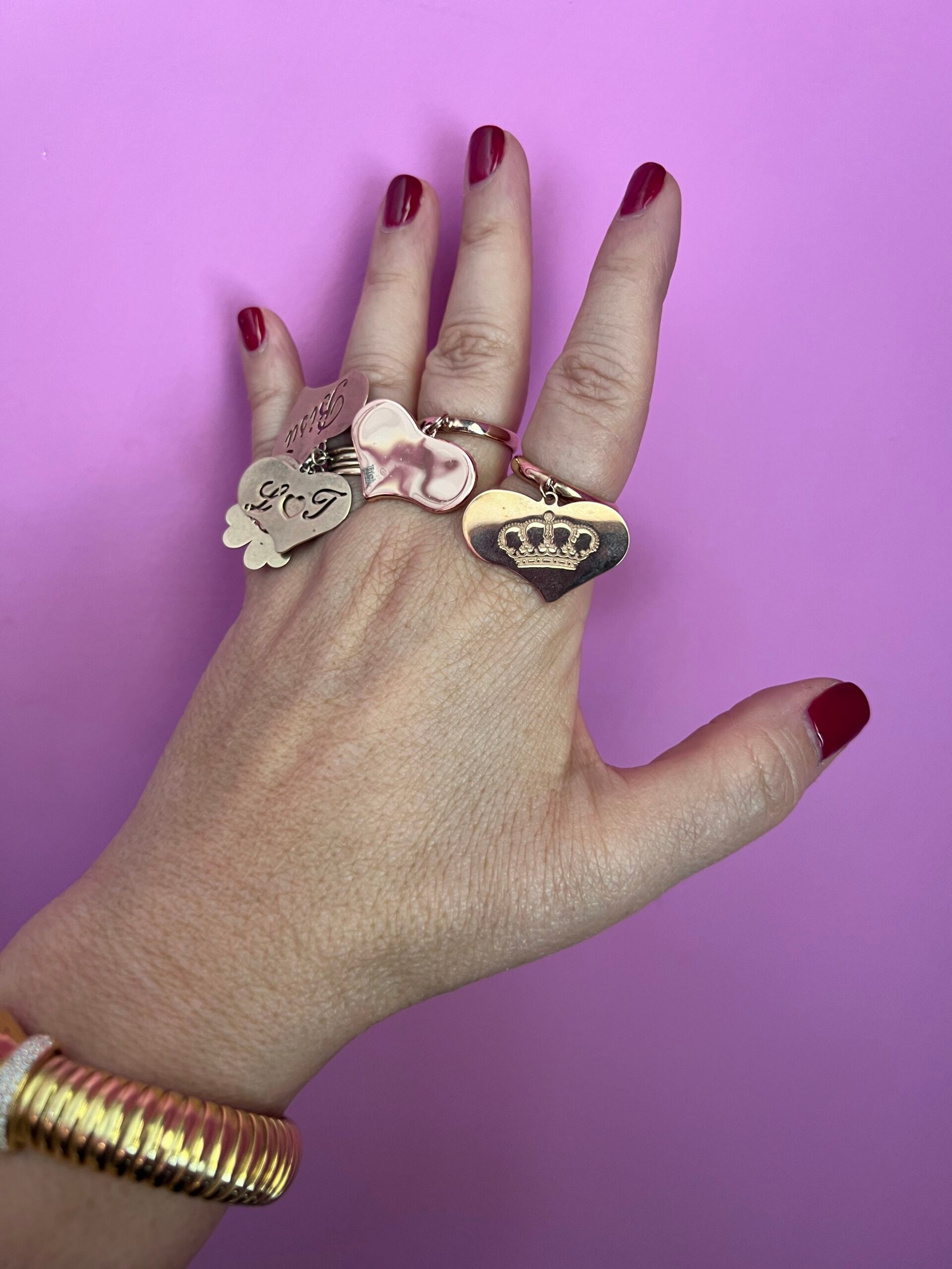 ANELLO BIG HEART corona misura 20