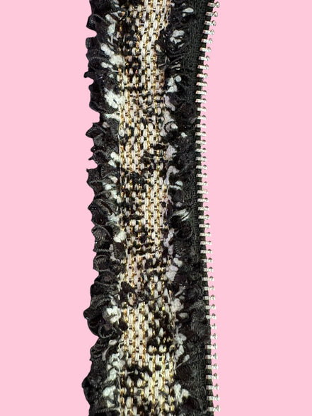 CHANELLINA Bomber : balloon bomber jacket with Couture trim