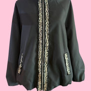 CHANELLINA Bomber : balloon bomber jacket with Couture trim