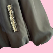 CHANELLINA Bomber : balloon bomber jacket with Couture trim
