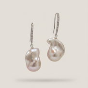 Orecchini argento 925 con perle barocche