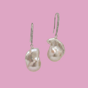 Orecchini argento 925 con perle barocche