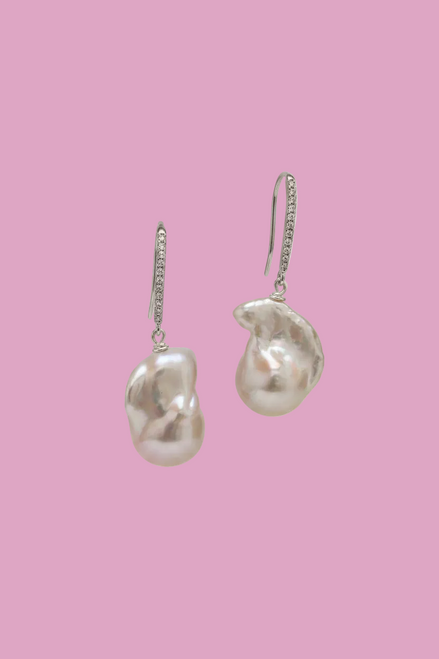 Orecchini argento 925 con perle barocche